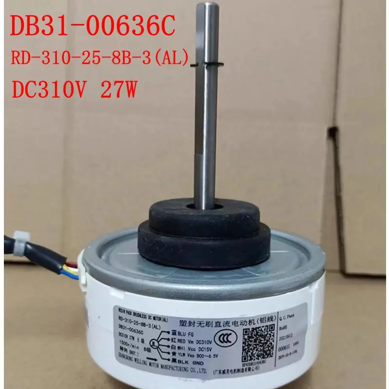 

For Samsung Air conditioning DC motor Fan DB31-00636C RD-310-25-8B-3(AL) DC310V 27W parts