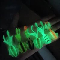 DUODUOYU 1PCS Mini Soft Squid Fishing Lure 6cm 2g Luminous UV Squid Jigs For Freshwater Fishing Lure Wobbler Bait Fishing Tackle 3