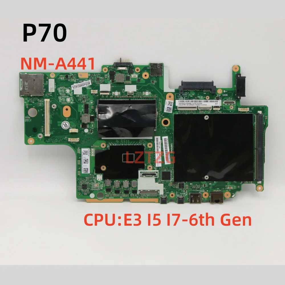 

NM-A441 для Lenovo ThinkPad P70, материнская плата для ноутбука с процессором E3 I5 I7-6th Gen 01AV304, 100% протестировано, ОК