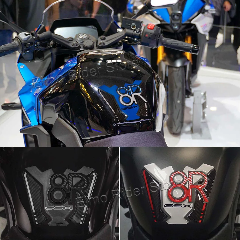 Защитные 3D наклейки GSX 8R на бак мотоцикла, резиновые водонепроницаемые протекторы от царапин для Suzuki GSX 8R 2024