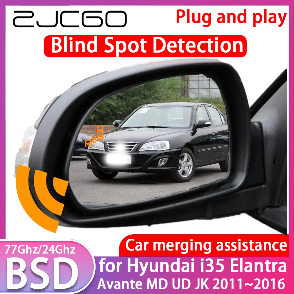 ZJCGO for Hyundai i35 Elantra Avante MD UD JK Blind Spot Detection Car BSD BSA BSM System Driving Warning Radar Alert Mirror
