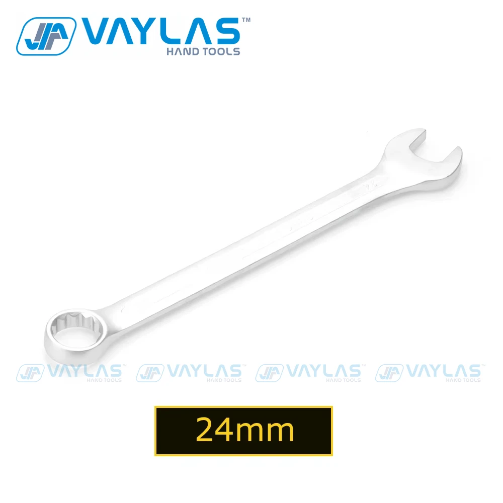 24mm Open Box End Combination Wrench All-Purpose Master Cr-V Opened Ring Combo Spanner for General Household Garage Auto Repairs