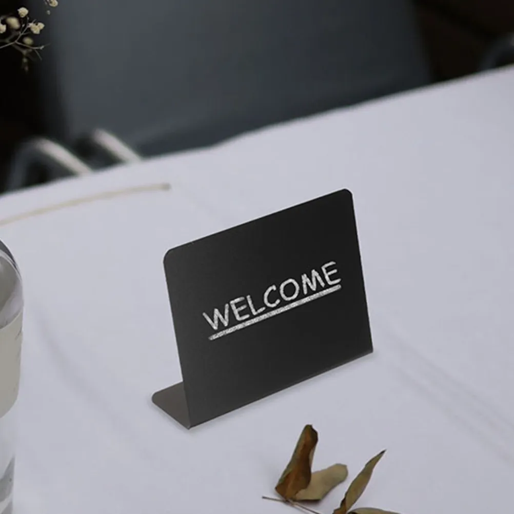 Mini Chalkboard Signs 5 Piece Erasable Desktop Message Boards for Buffet Table Numbers Home Office Decor