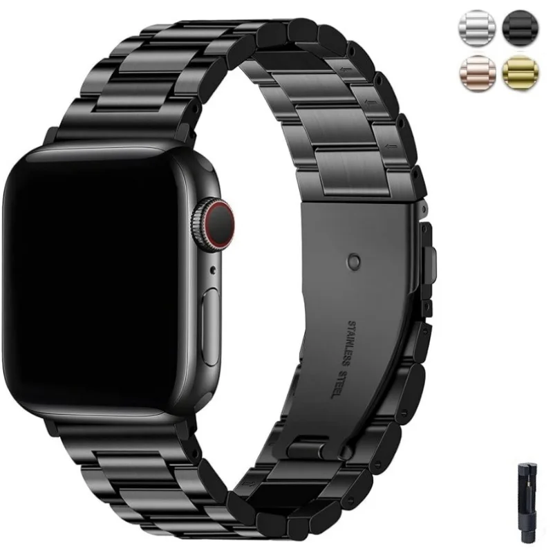 Stainless Steel Band for Apple Watch Ultra 2 46mm 49mm 40mm 44mm 42mm 41mm 45mm Bracelet Compatible with Series 10 9 8 7 SE 6 5