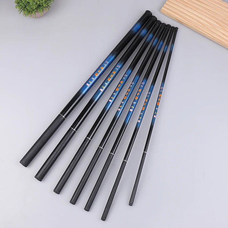 تلسكوبي روك الصيد رود الألياف الزجاجية 2.1/2.7/3.6/4.5/5.4/6.3/7.2 متر الغزل الصيد رود الكارب المغذية قضيب تصفح الغزل قضيب