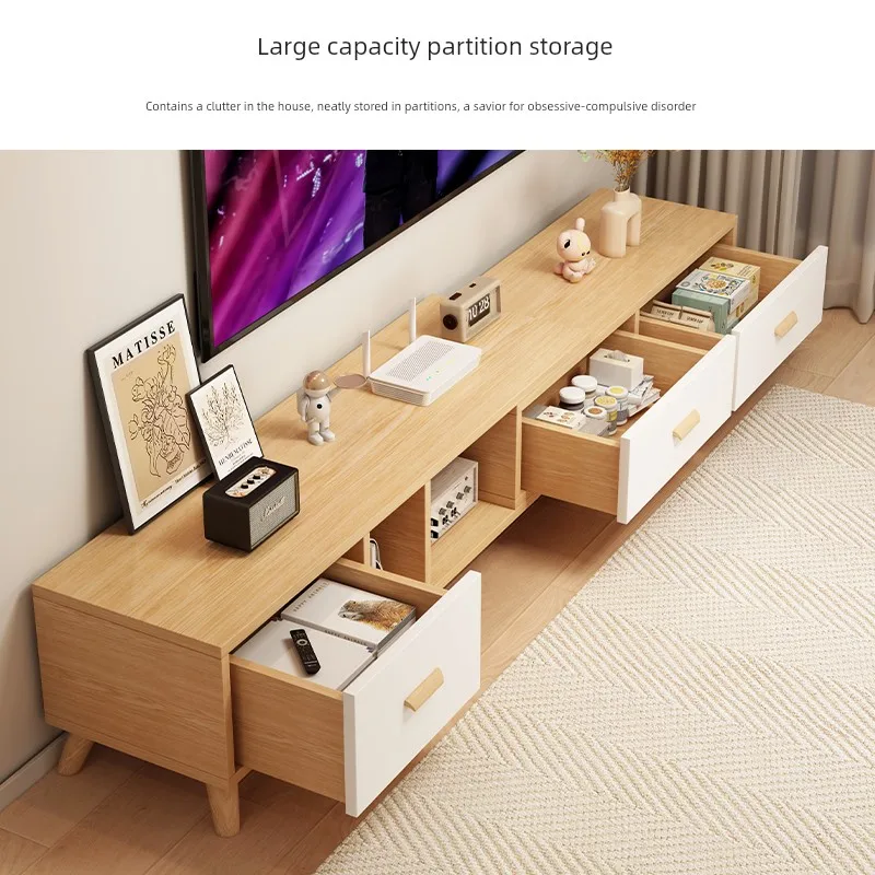 2025 New Style Wooden TV Cabinet For Living Room Expandable Storage Cabinet For Small Spaces Ready To Ship Made In China