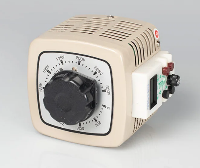 Regulador de voltaje monofásico Manual de cobre, transformador ajustable con pantalla Digital, voltaje de CA de contacto único Reg, TDGC2-3KVA