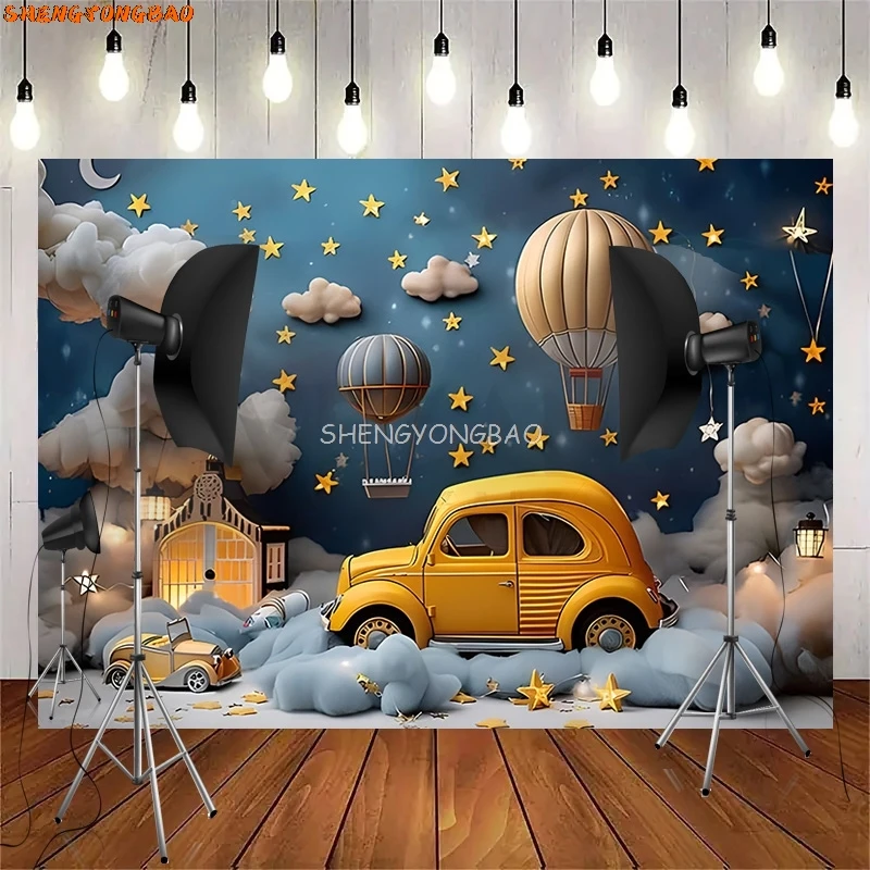 SHENGYONGBAO Easter Day Digital Photography Backdrops Props Rabbit Flowers Arch Doors Maternity Photo Studio Background YH-04