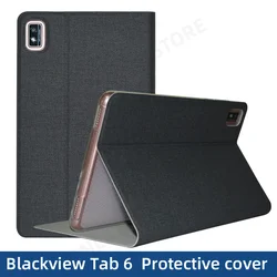 Blackview Tab 6 için yumuşak TPU arka kabuk ile Flip kitap kapağı durumda 8 