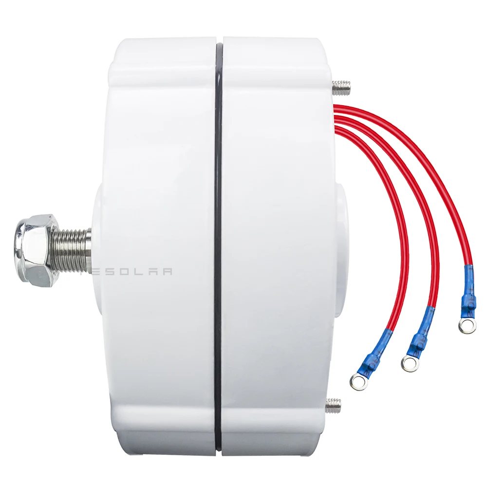 100W 12V 24V 3 Phase AC Wind Turbine Generator Motor For DIY Wind Turbine Blade Controller