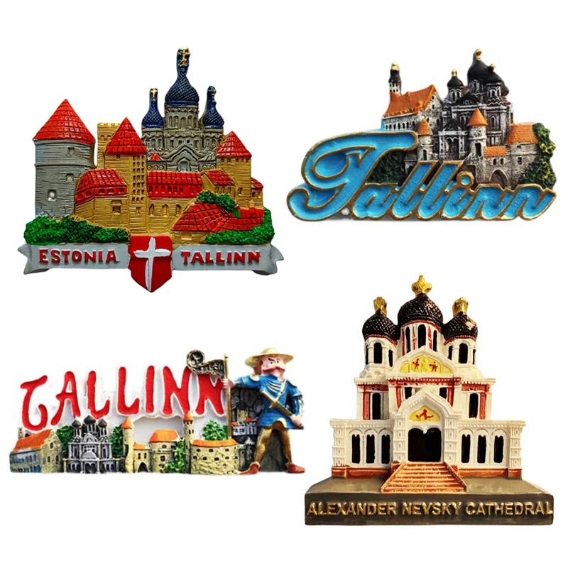 Handmade St. Alexander Levsky Cathedral In Tallinn, Estonia Fridge Magnets Tourism Souvenirs Refrigerator Magnetic Stickers