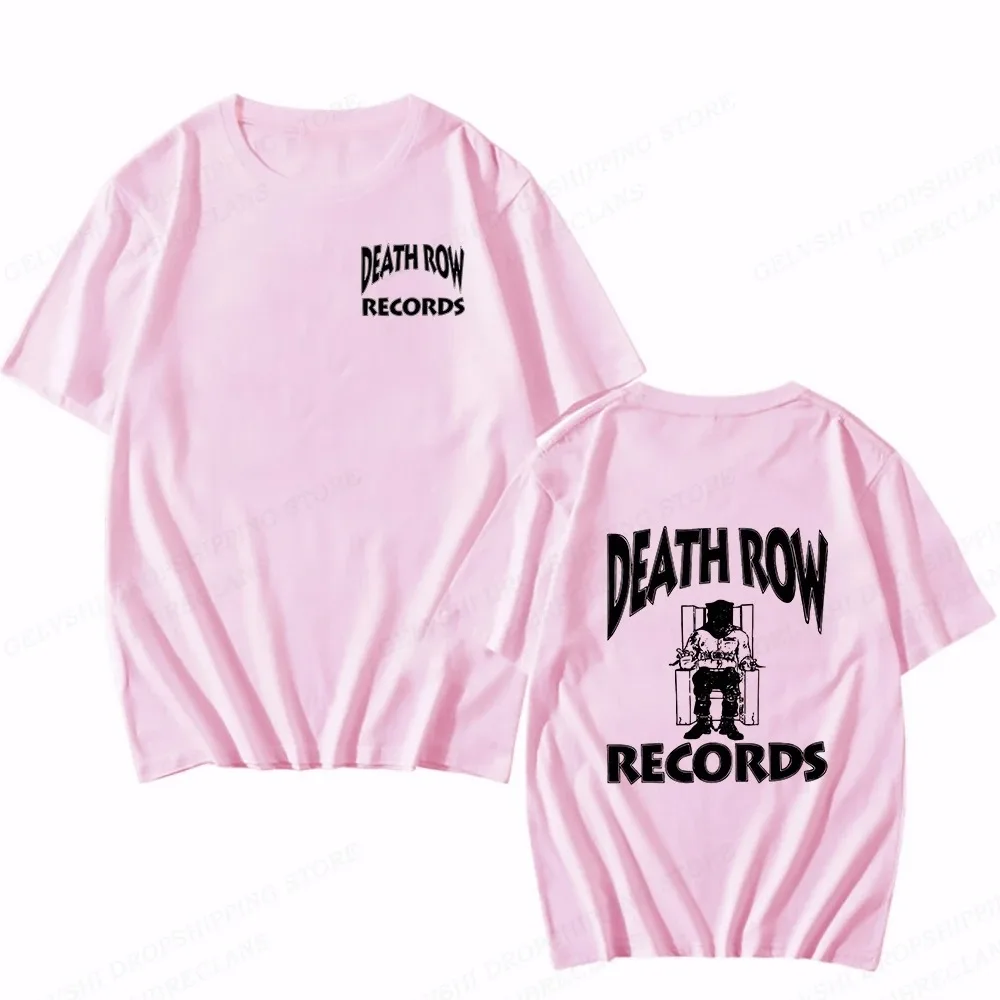 Death Row Records T-shirt, Summer 2024 Men\'s Fashion T-shirt, Cotton T-shirt, Kids Hip Hop T-shirt, Women\'s Casual short Sleeve