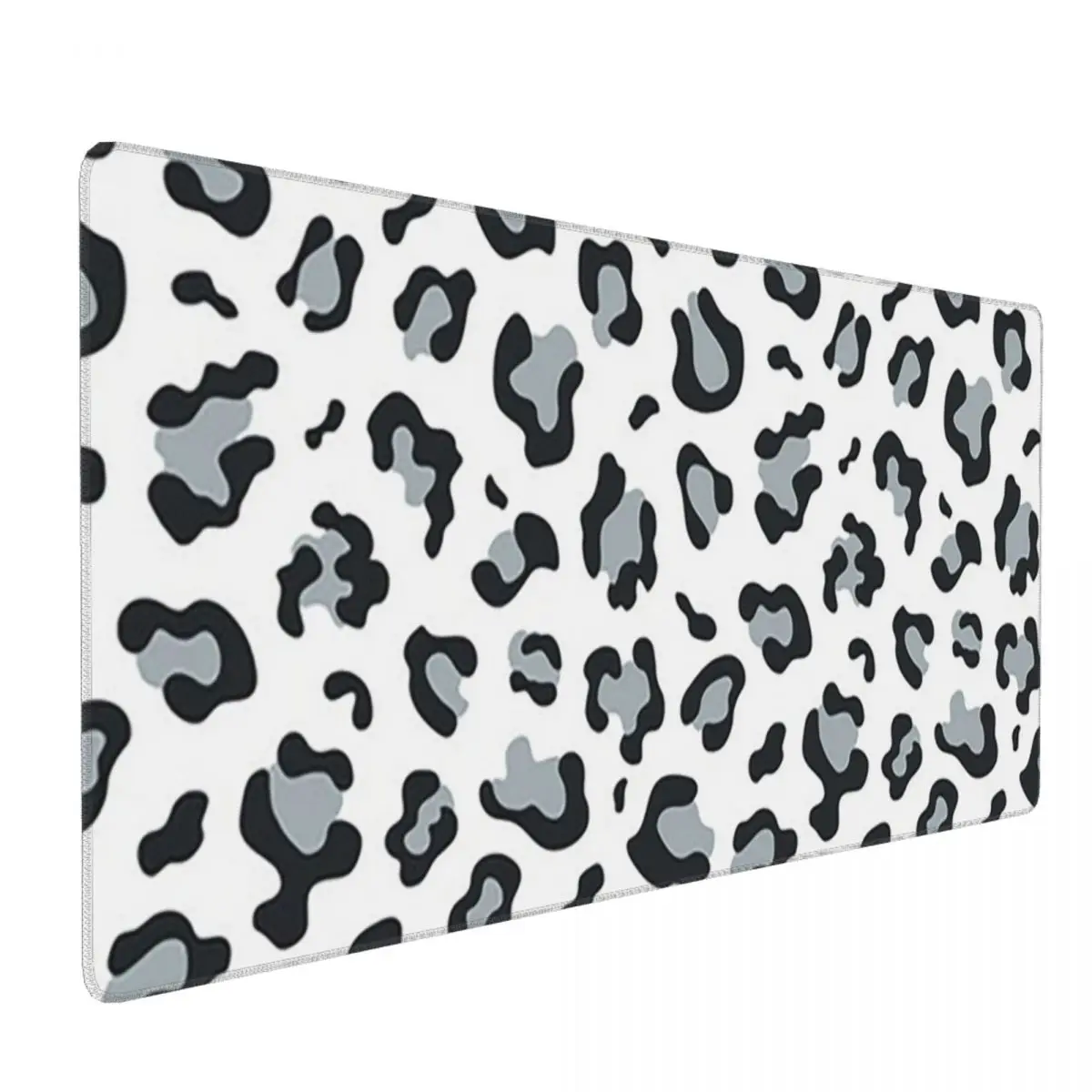 Large Mouse Pad Grey Leopard Print Art Gamer PC Laptop Mats Keyboard Carpet Computer Gaming Office Accessories Desk Mat