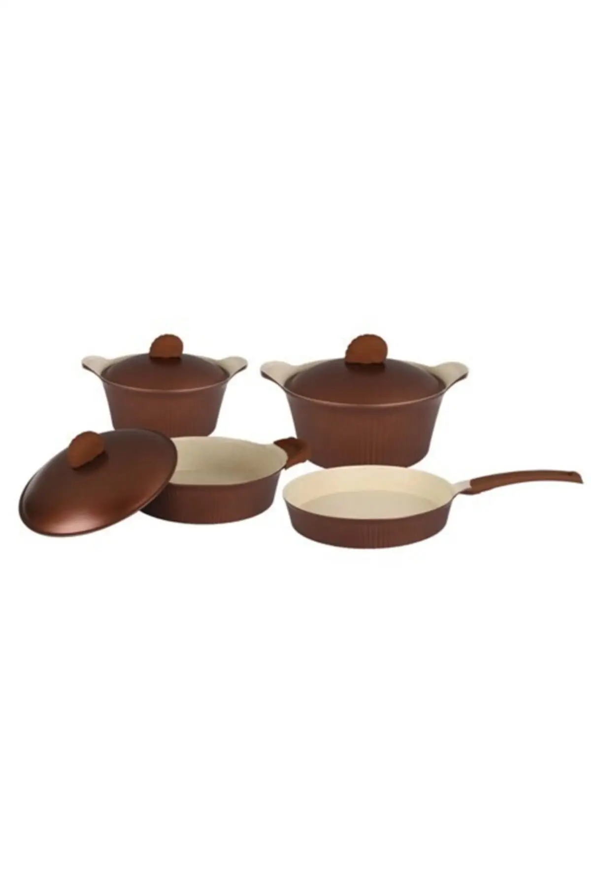 

DOLBOVI brown Shell Hard Stone 7 piece Cookware Cookware Set Cookware Set