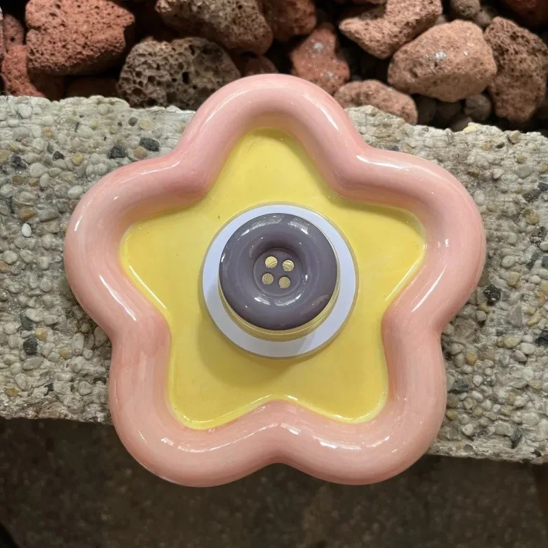 Koreanische Nette Farbe Taste Magnetische Halter Grip Tok Griptok Telefon Ständer Halter Unterstützung für IPhone 16 15 für Pad Magsafe Smart Tok