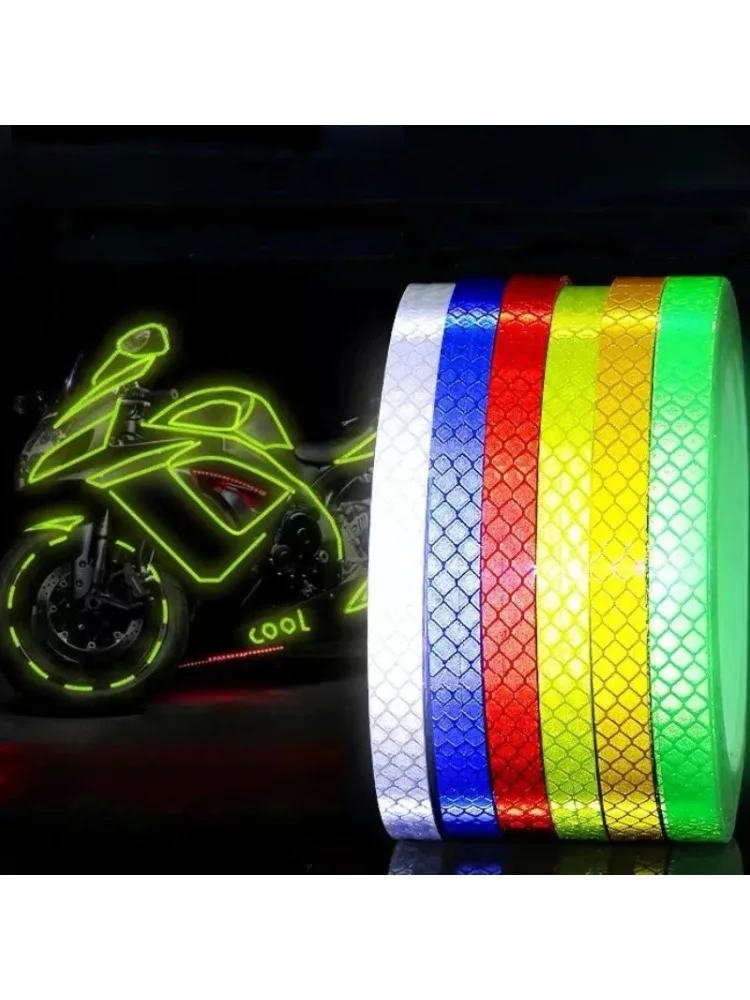 AliExpress Bike Wheels Reflective Stickers Cycling Fluorescent Reflect Strip Adhesive Tape for 1cm*8m MTB Bicycle Warning Safety Decor Stic