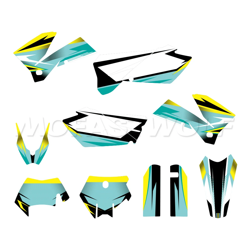 Custom Waterproof Decals for KTM EXC Off-Road Motorcycles 200 250 400 450 525 Models 2005-2007 Vinyl Stickers