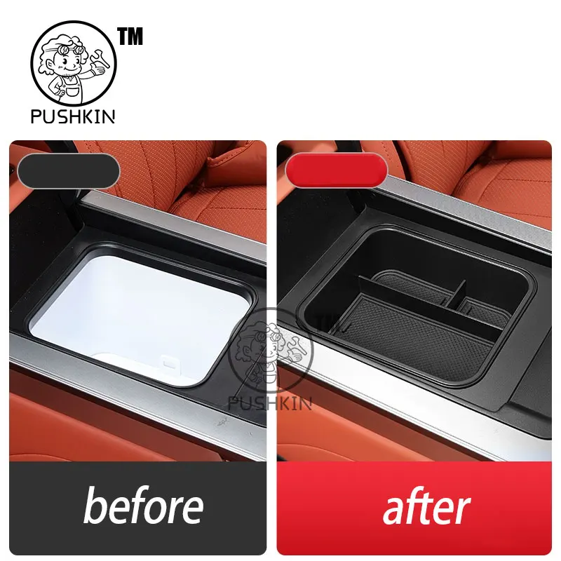 

For BYD Sealion 8 Tang L 2025 2026 Car Armrest Storage Box Center Console Organizer Center Console Interior Accessories