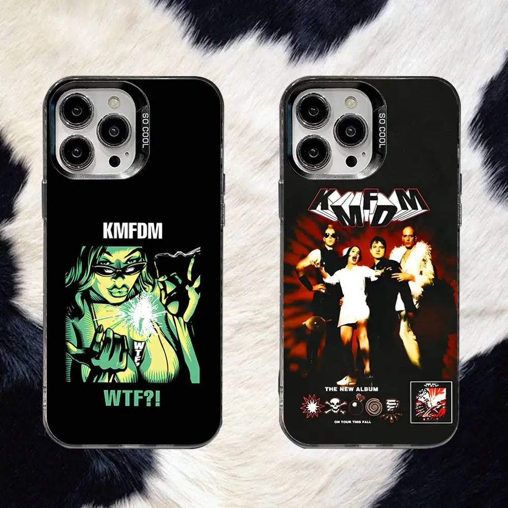 

KMFDM Hell Yeah Phone Case For iPhone 16,15,14,13,12,11,8,7,Pro,Max,Plus,Mini,XS,SE Anti Fall Black Matte Hard