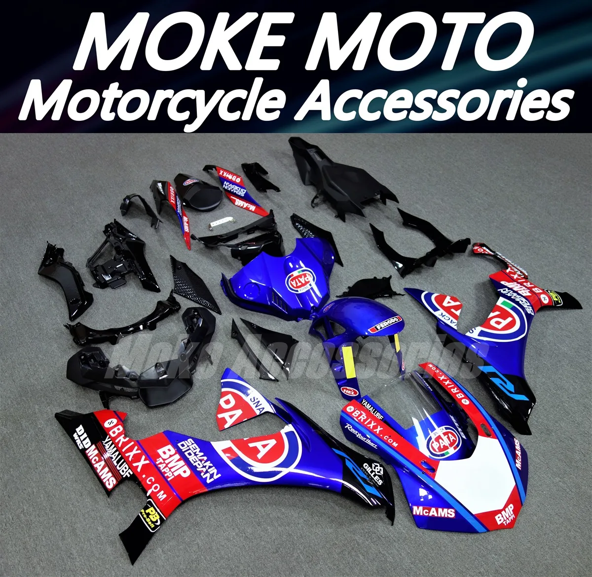 Fairings Kit Fit For Yzf R1M R1 2015 2016 2017 2018 2019 Bodywork Set High Quality ABS Injection Black Blue Red PATA