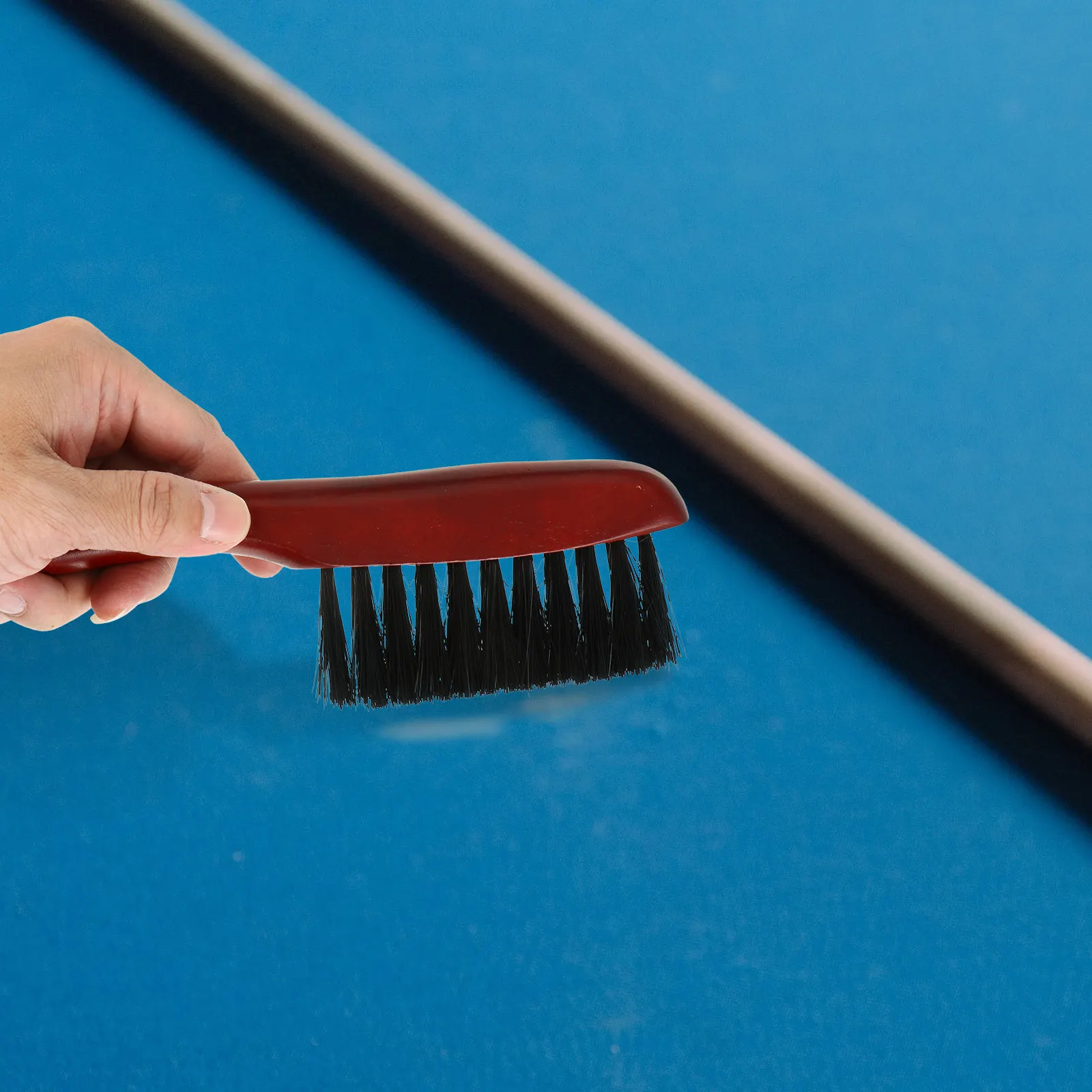 

1Set Billiard Cue Cleaning Cloth and Pool Table Brush Premium Quality Ergonomic Billiard Accessories for Table Rail Cleaning and