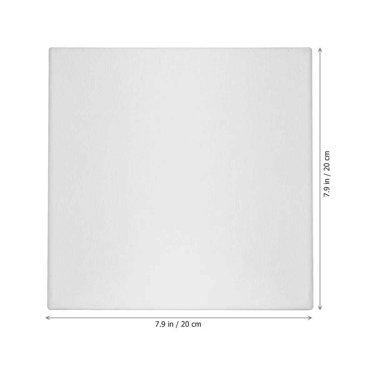20x20cm Square Solid Wood Stretched Canvas Panels Cotton Surface Professional Grade Painting Medium Compatible Oil Acrylic