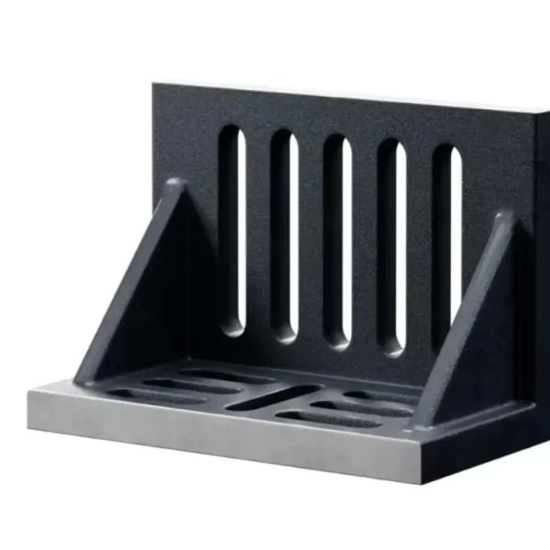 Cast Iron L Shape Angle Plate 90 Degree T Slot Fixture for CNC Milling Machine Precision Positioning Backing Plate Industrial