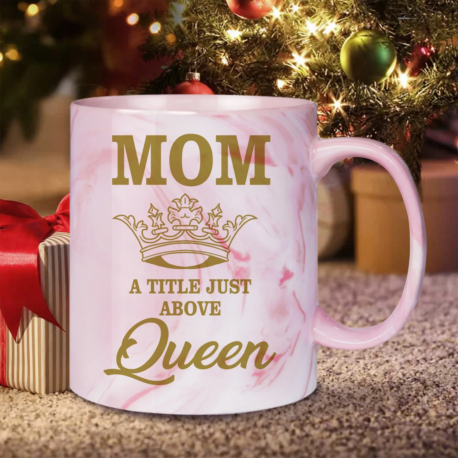 1pc,Birthday Gifts for Mom ,Best Mom Ceramic Coffee Mug Presents for Mom Gift New Mom Mother Day Gift ,11oz (Pink Marble)