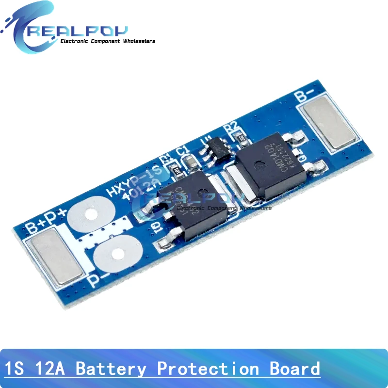 BMS 1S 12A 16A 24A 3.7V LiFePO4 Lithium Battery Protection Board 18650 4.2V Charging Voltage/Short Circuit/Overcharge Prevention