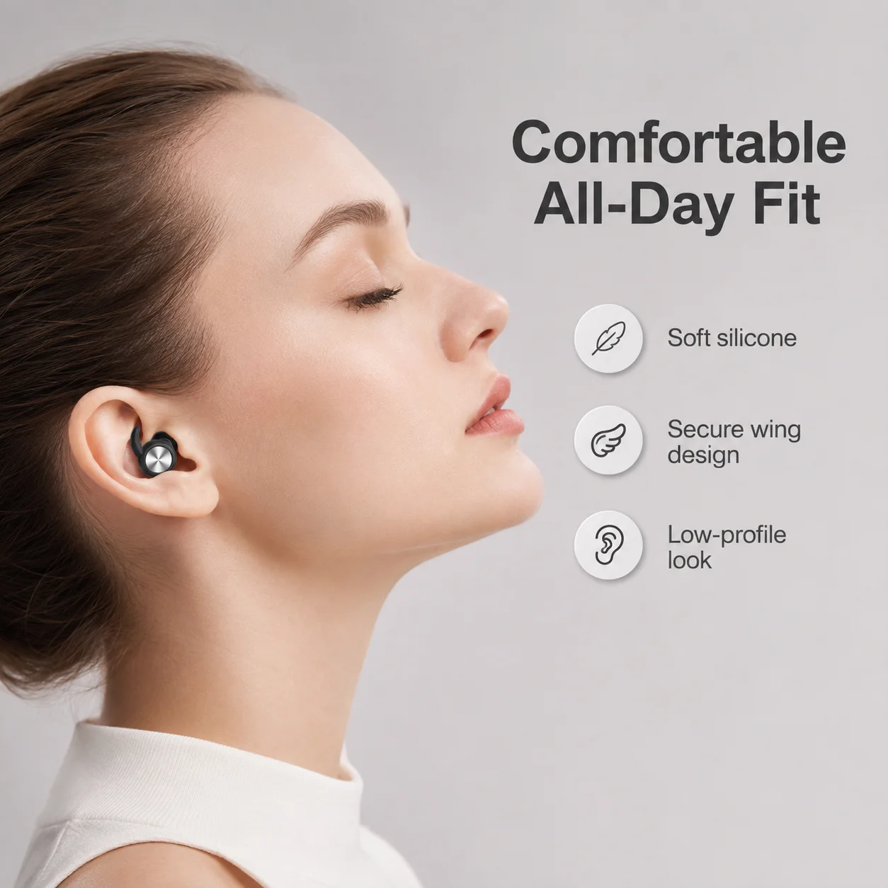 Olyga Olyga Reusable Anti-noise Earplug Silicone Earplugs for Sleep From Noise 28 db Snoring Prevention Reduce Disturbance