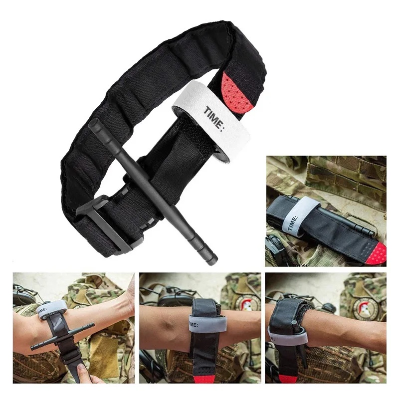 Laccio emostatico da 95cm con custodia tattica Combat Molle EMT Quick emostasi per kit di pronto soccorso medico survival all'aperto