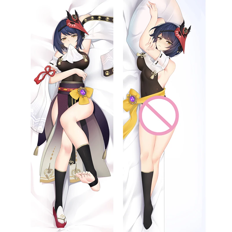 

Sexy Kujou Sara Anime Dakimakura Pillows Genshin Impact Character Hugging Body Pillowcase Peachskin 2Wt Otaku Cushin Cover Sofa