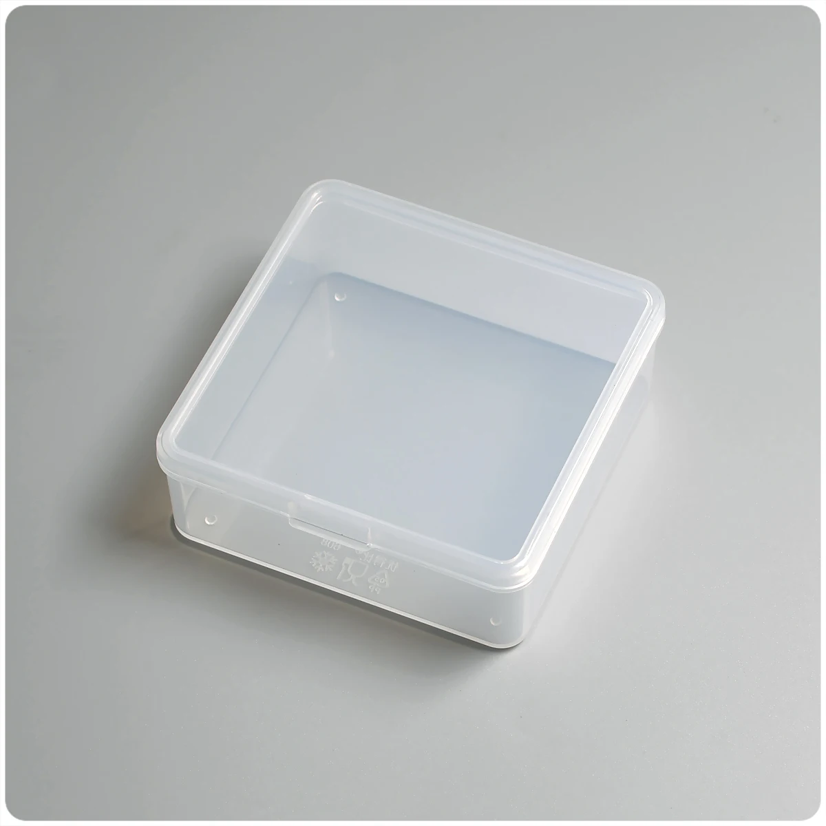 Small Plastic Storage Box Square Mini Case Clear Parts box Transparent  little thing Packaging Boxes portable Food Grade PP