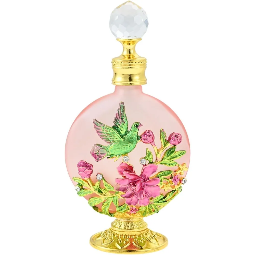 

Vintage perfume bottles, empty glass decorative perfume bottles, antique crystal refillable perfume bottles