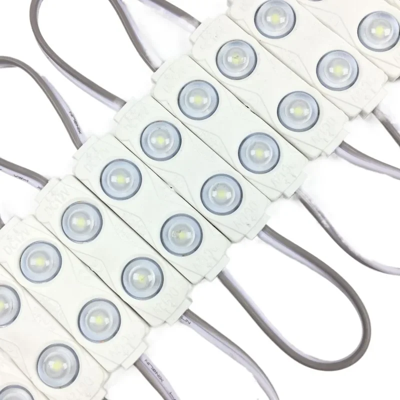 100pcs LED Module 2835 2LEDs with Lens Super Bright IP65 Waterproof LED backlight modules for Advertising Light box