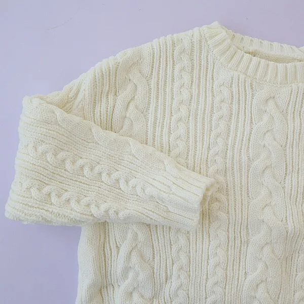 ربيع جديد السيدات جولة Ne Long Sve محبوك سترة فضفاضة تناسب اللون عارضة Sle الحرارية البوليستر مزيج B #2