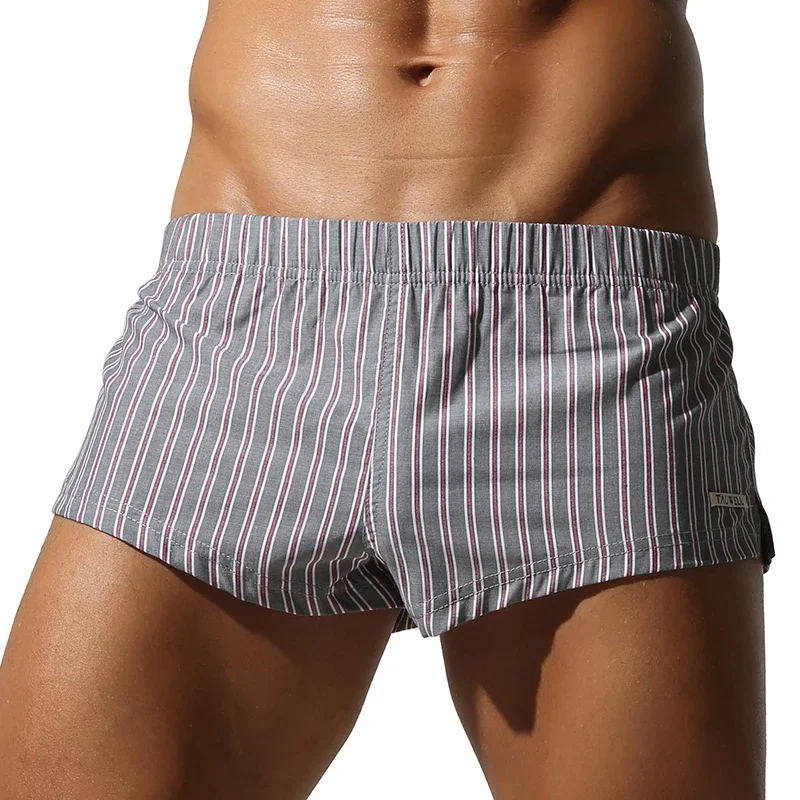 TAUWELL Classic Striped Trunks for Men Underwear Comfortable Breathable Cotton