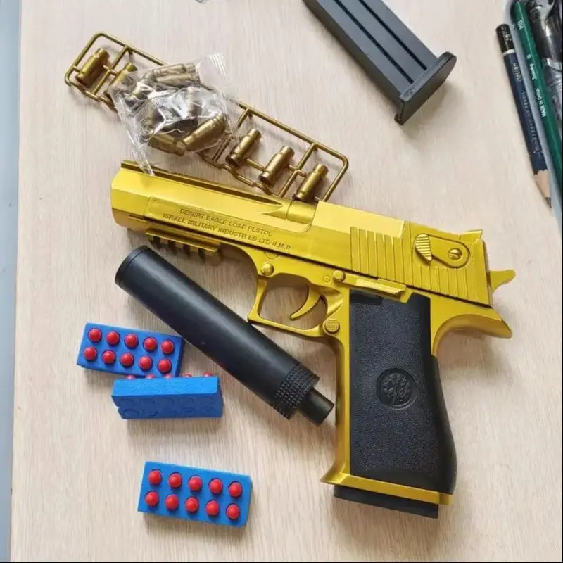 Shell Auswerfen Pistole Spielzeug Pistole Pädagogisches Spielzeug Airsoft Schaum Weiche Kugel Blaster Kinder Geburtstag Geschenk Für Kinder Jungen Erwachsene