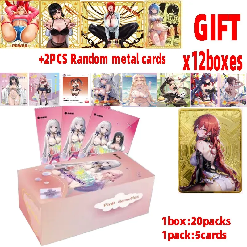 

Wholesale 12/24/48boxes Goddess Story Pink And Daisy Beauty 2 Cards Anime Games Girl Party Bikini Feast Booster Box Toys Gift