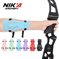 1PC AG08 Archery Plastic Bear Arm Guard For Archers Soft Protector Gear Safe Rubber Adjustable Archery Hunting High Quality