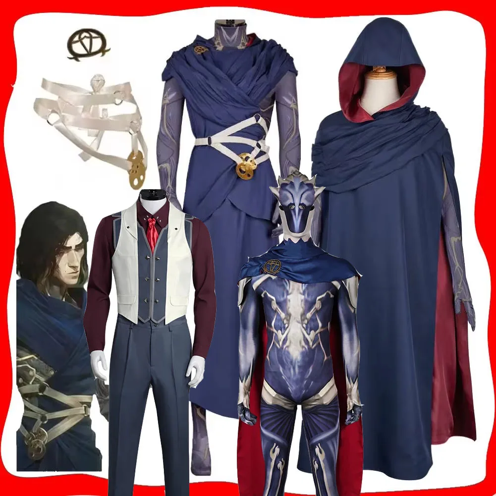 Arcane Viktor Cosplay Game LOL 2 Men Women Viktor Costume Hoodie Belt Costumes Outfits For Adult Halloween Carnival Disguise