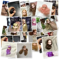 Soft Plastic High Quality DIY Doll Heads For Licca Doll Head For Jenny 1/6 BJD Girl Doll's DIY 1:6 Dolls Accessories Kids Toy