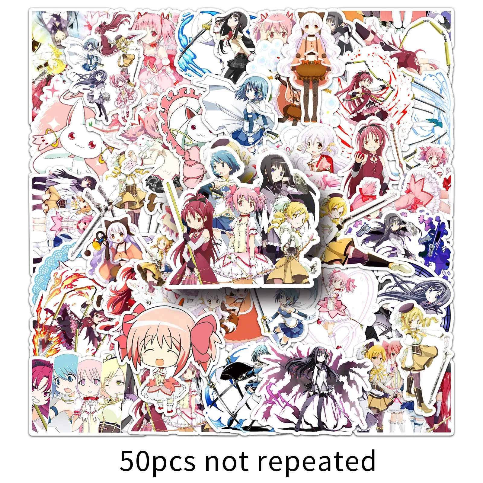 10/30/50PCS Puella Magi Madoka Magica Stickers Magic Girl Animation Decals Fridge Luggage Laptop Phone Guitar Sticker Kids Toys