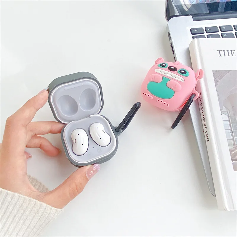 Earphone Case for Samsung Galaxy Buds Live / Buds Pro / Buds 2 / Buds2 Pro Case Cute Cartoon Stitch Minnie Earphone Accessories