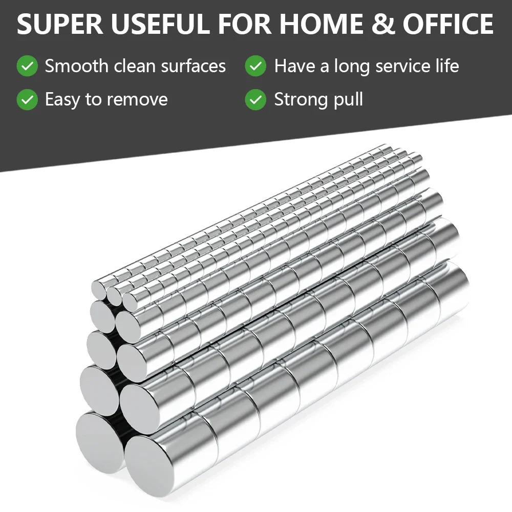 N35 Super Strong Neodymium Magnet Round NdfeB Powerful Permanent Magnetic imanes  Magnents Refrigerator Magnet 3x3 5x5 6x6 10x10