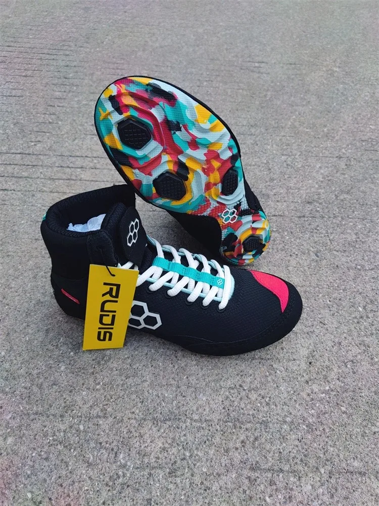 

2025 Top-Selling Lightweight Breathable Professional-Grade Anti-Friction Wrestling Shoes Non-Slip Boxing Shoes