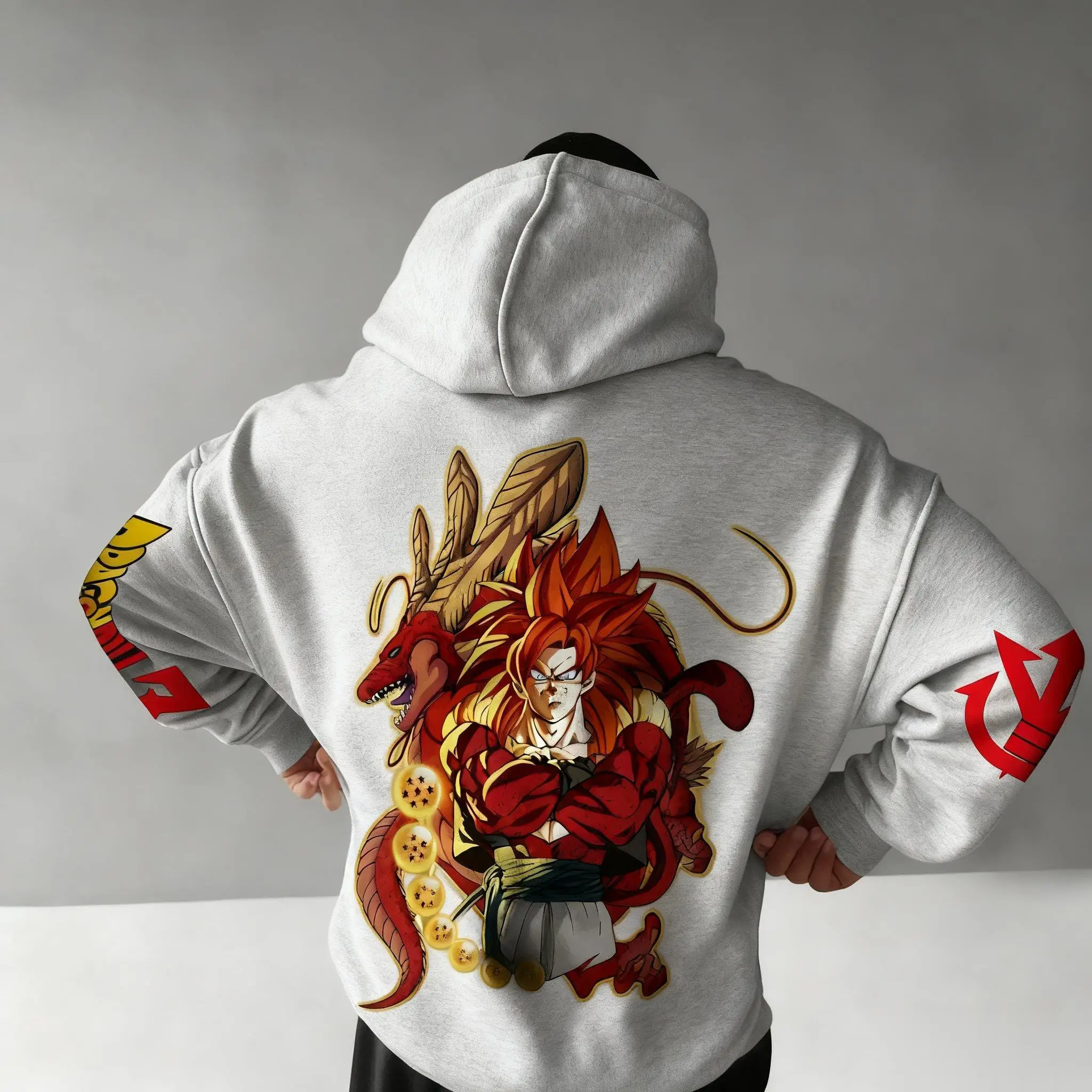 Felpa con cappuccio anime oversize Dragon Ball Goku uomo donna giacca casual allentata streetwear pullover felpa autunno inverno moda top