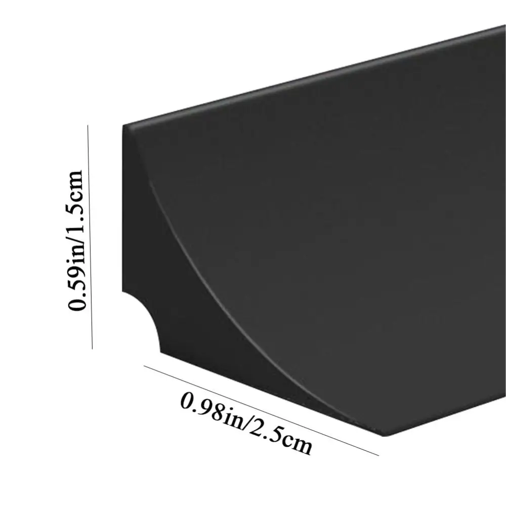 شريط سدادة مياه أسود/أبيض قابل للانحناء، حاجز مياه من السيليكون ذاتي اللصق، فصل جاف ورطب مقاوم للماء #6