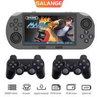 Salange Mini Portable Handheld Game Player 4.5 Inch IPS Screen Retro Video Game Console Built-in 20000+ Games for PS1/GBA/SFC