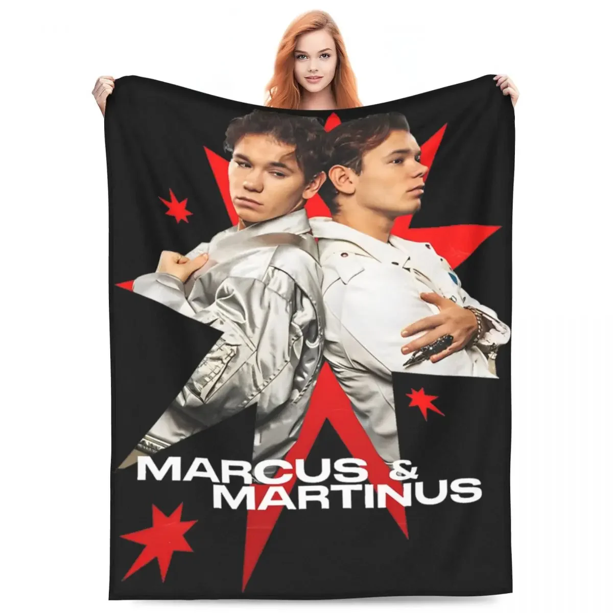 Marcus And Martinus Sweden Norway Eurovisions 2024 Malmo Blankets Fleece Lightweight Thin Throw Blankets for Home Rug Piece